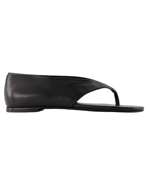 サンダル・ミュール COURREGES Women Sandals 125SSD025AG00309999 BLACK Courrèges Gogo 70mm Leather Sandals | Black | FARFETCH JO