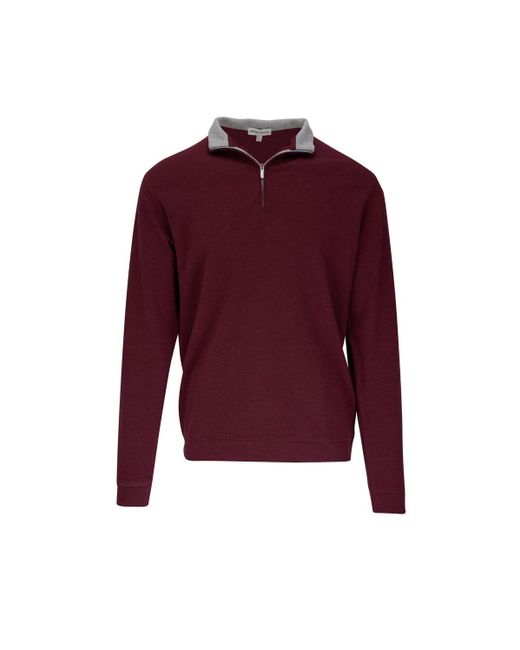 Peter Millar Red Crown Comfort Pullover Sweater for men