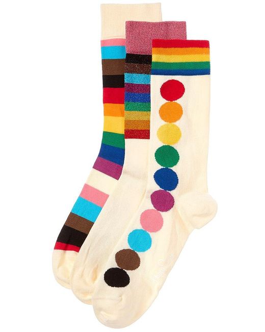 Happy Socks Multicolor 3-pack Pride Sock Gift Set for men