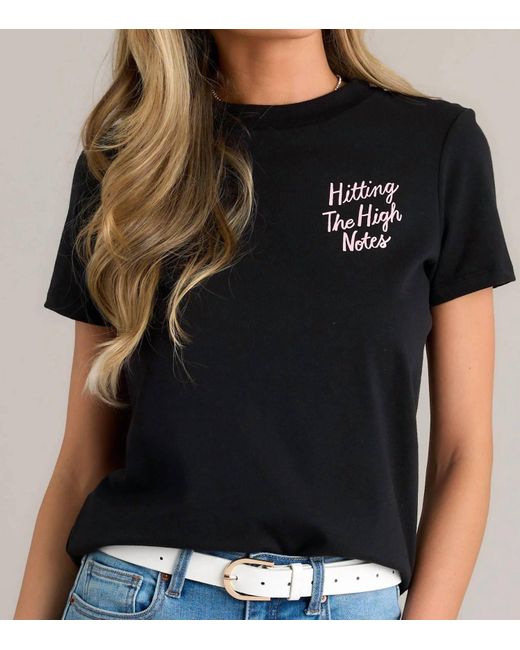Ban.do Black Sing Your Heart Out Retro Tee