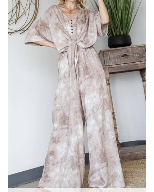 Bucketlist Multicolor Tye Dye Jumpsuit