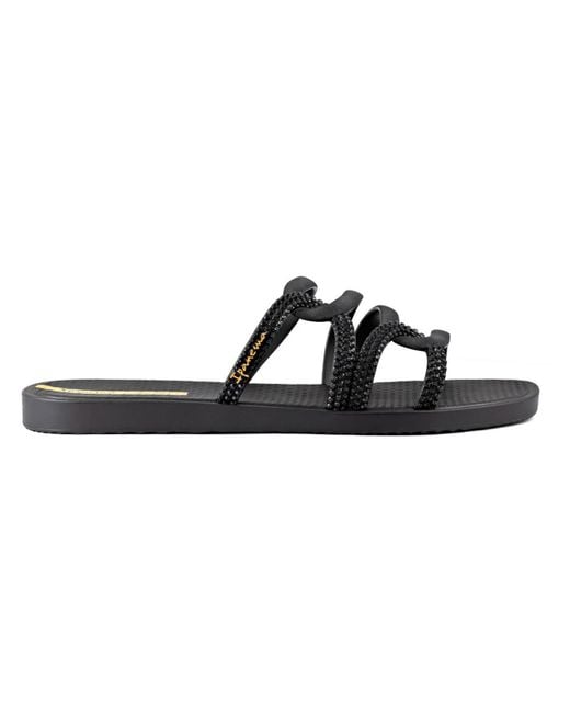 Ipanema Black Solar Slide Slip On Open Toe Slide Sandals