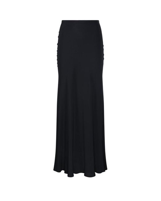 FEDERICA TOSI Black Flowing Maxi Skirt