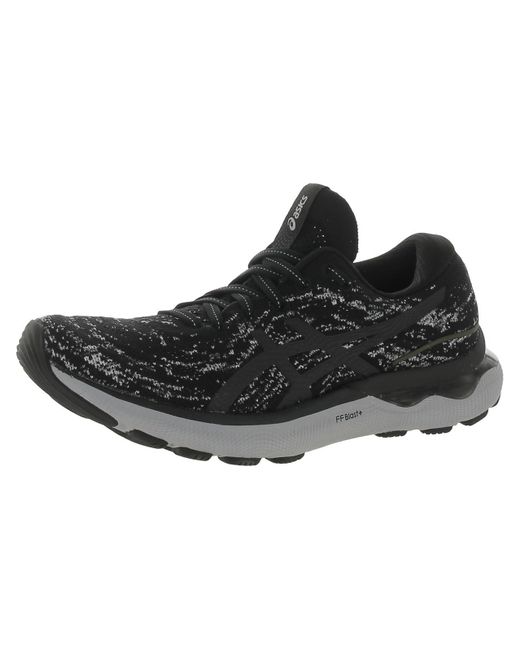 Asics Black Gel Nimbus 24 Mk Sport Lace Up Casual And Fashion Sneakers for men