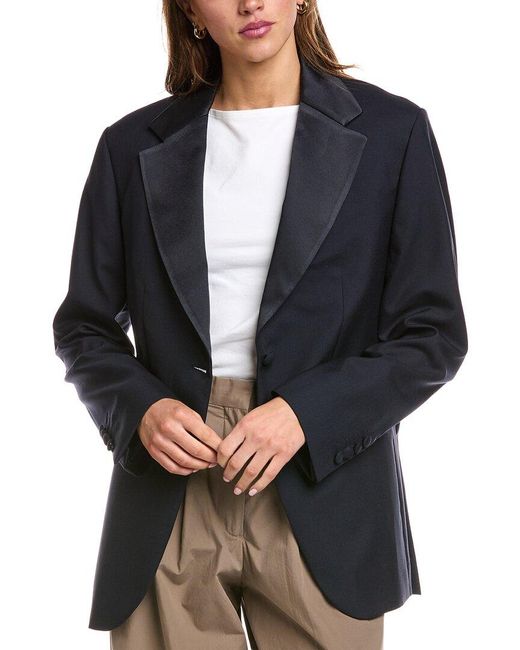 Officine Generale Black Officine Generale Giovanni Wool Jacket