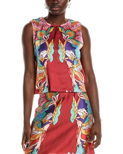 ANNA KAY Red Sounay Top