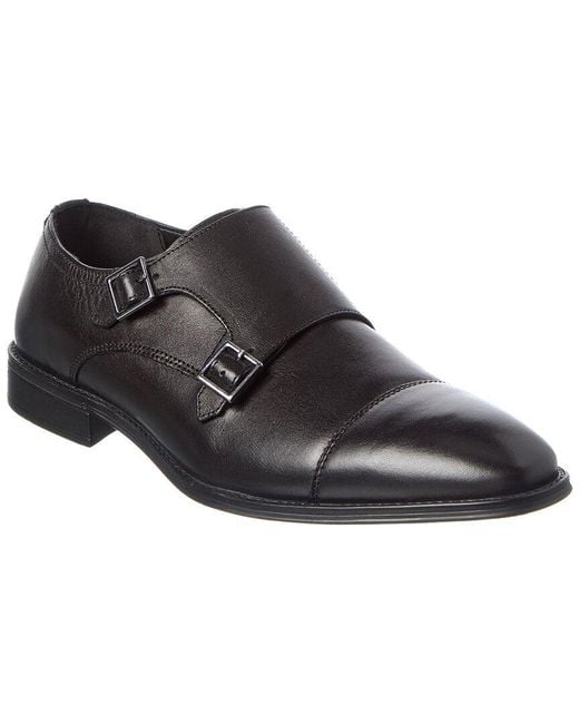 Dune Black Leather Loafer for men