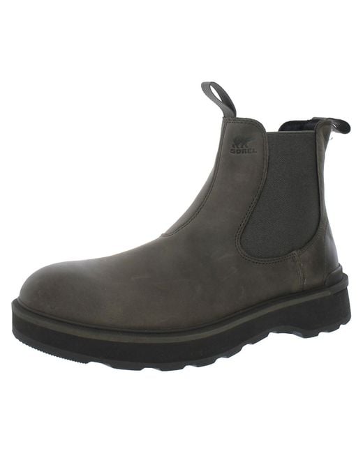 Sorel Brown Hi-line Leather Chelsea Boots for men