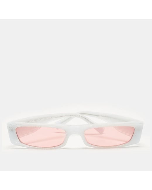 Alain Mikli Pink A05039 Edwidge Rectangle Sunglasses