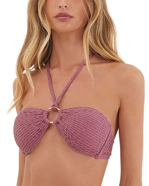 ViX Purple Ring Bandeau Top