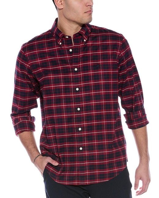 Brooks Brothers Red Regular Fit Oxford Shirt for men