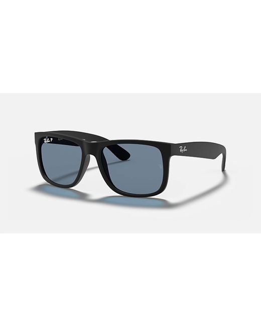 Ray-Ban Black Justin Medium Polarized Sunglasses Rb4165 622/2V for men