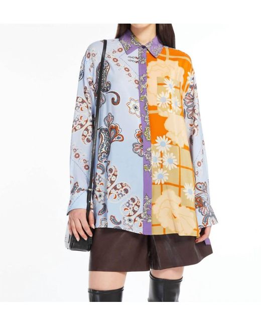 Weekend by Maxmara Blue Alcazar Blouse