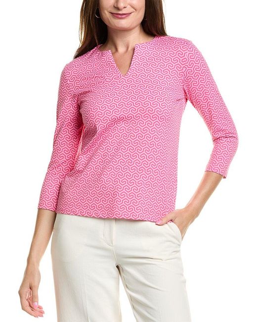 J.McLaughlin Pink Carly Catalina Cloth Top