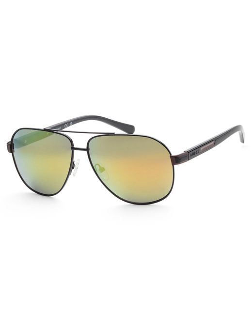 Guess Metallic 61mm Black Sunglasses Gf0247-01a for men