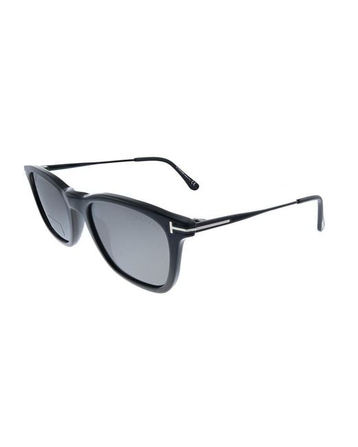 Tom Ford Arnaud-02 Tf 625 01d Square Sunglasses in Shiny Black (Black ...