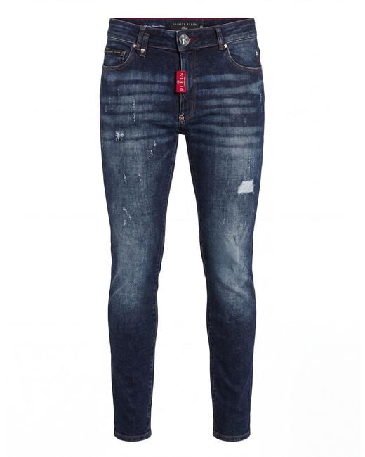Philipp Plein Blue Slim Fit Jeans Basic for men