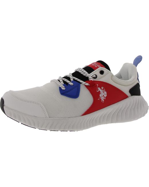 U.S. POLO ASSN. Multicolor Track Lace-Up Textured Running & Training Shoes for men