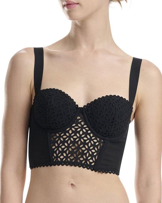 Wolford Black Long Line Bustier Top