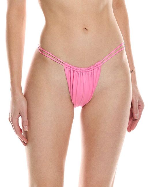Monica Hansen Pink Money Maker 2 String Bikini Bottom