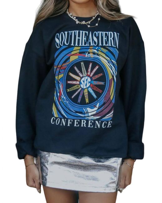 Charlie Southern Sec Band Pinwheel Sweatshirt in Blue Lyst