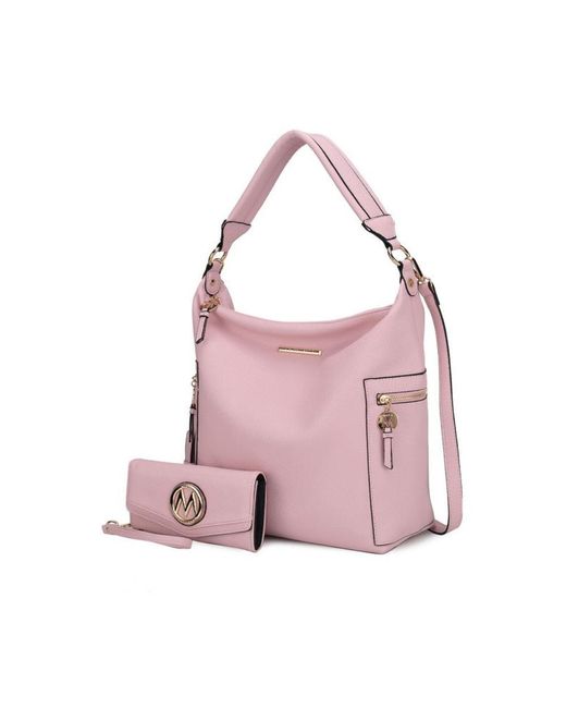 Fashnzfab Pink Ophelia Shoulder Hobo Bag