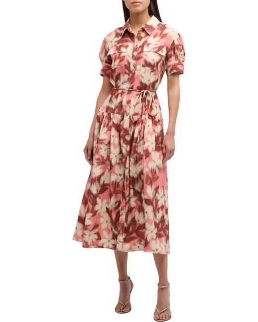 Tanya Taylor Red Carrington Dress