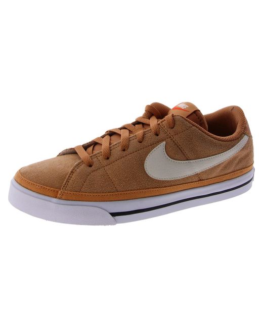 Nike Court Legacy Suede Lace Up Padded Insole Casual And Fashion