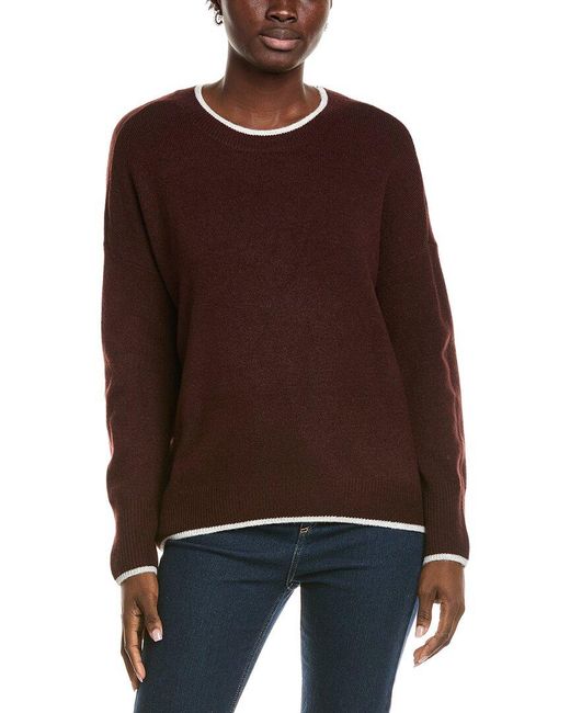 Vince Camuto Brown Crewneck Sweater