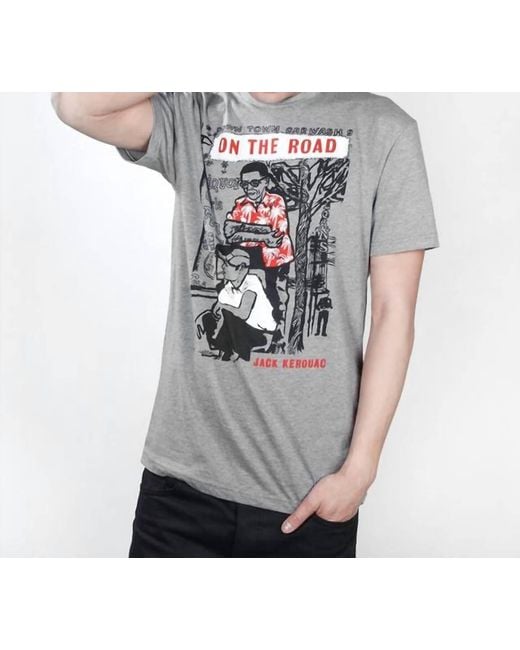 Out Of Print Gray On The Road Tee for men