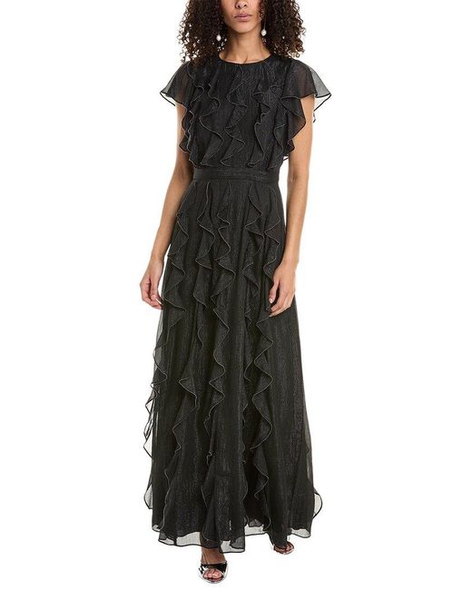 Ted Baker Black Ruffle Gown