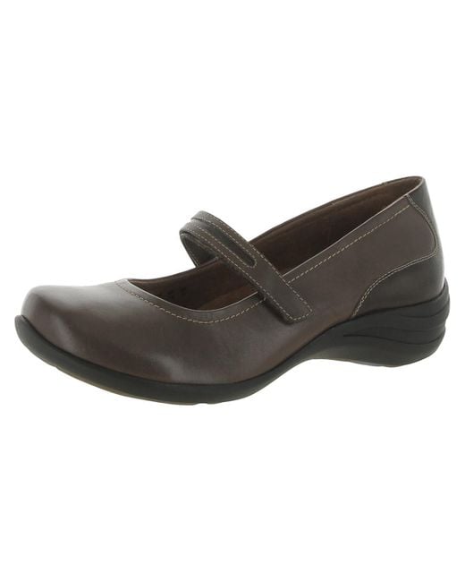 Hush Puppies Brown Epic Leather Loafer Mary Janes