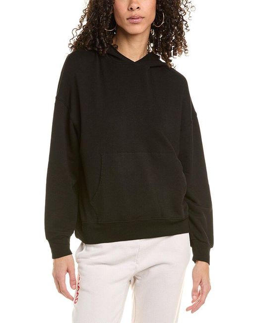 Monrow Black Supersoft Slouchy Hoodie