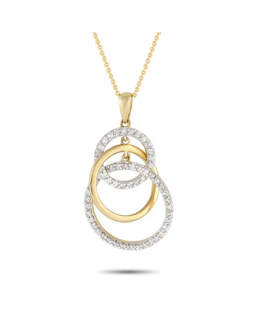 Non-Branded Metallic Lb Exclusive 14k Yellow 0.50ct Diamond Pendant Necklace Pn15166-y