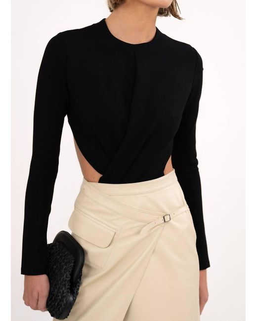 NonChalant Label Black Elise Bodysuit