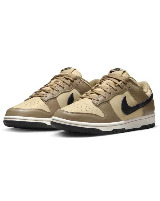 Nike Women's Metallic Dunk Low Dd1503-200 Sneakers Dark Driftwood