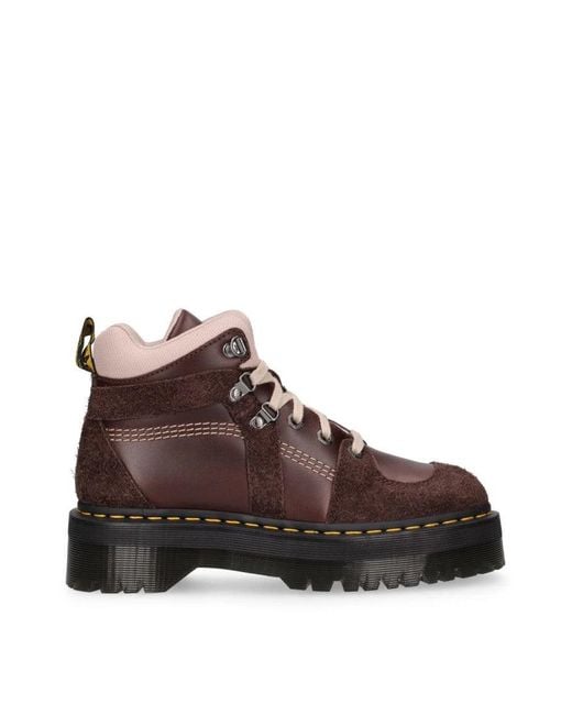 Dr. Martens Brown Zuma Wooly Bully Hiker Boots