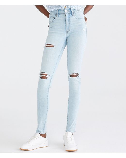 Aéropostale Blue Premium Seriously Stretchy High-rise jegging