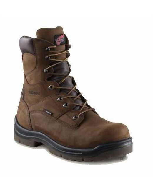 Red Wing Brown King Toe 8" Waterproof Boot for men