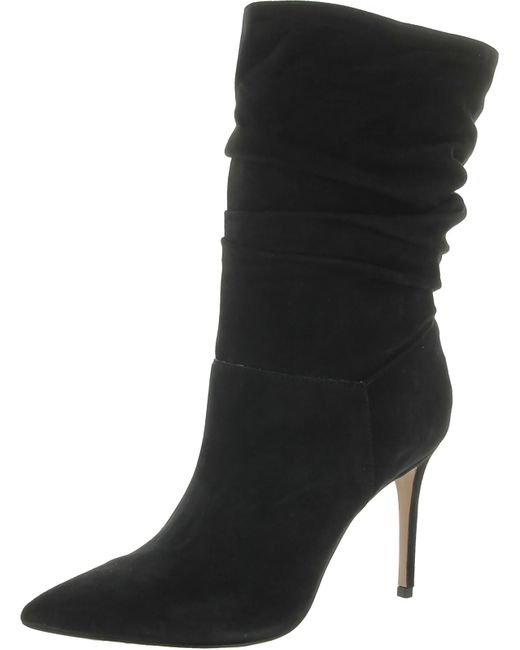 SCHUTZ SHOES Black Ashlee Pointed Toe Dressy Booties