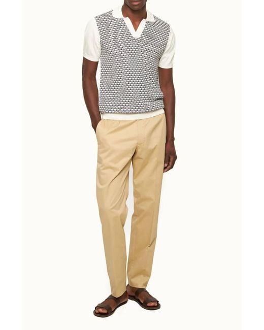 Orlebar Brown Natural Carsyn Cashmere Trousers for men