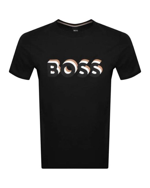 Boss Black Tiburt 427 3d Logo Short Sleeve Crew Neck T-shirt for men