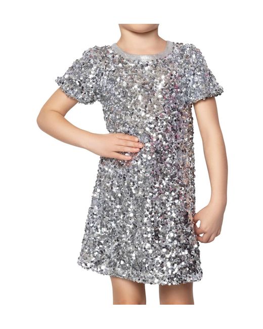 MIA Gray Sequin Dress
