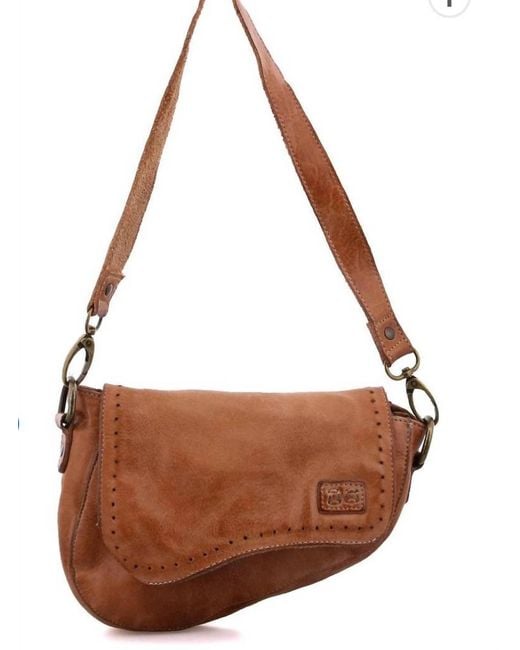 Bed Stu Brown Priscilla Tan Rustic Leather Bag