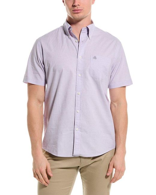 Brooks Brothers Purple Woven Shirt for men