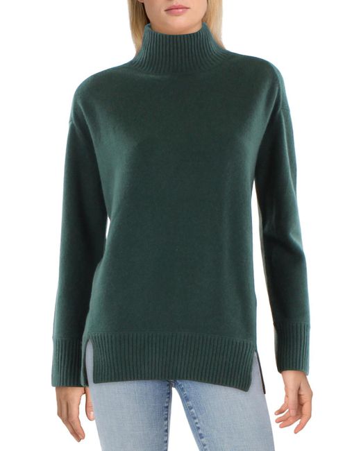 Vince Green Cashmere Pullover Turtleneck Sweater