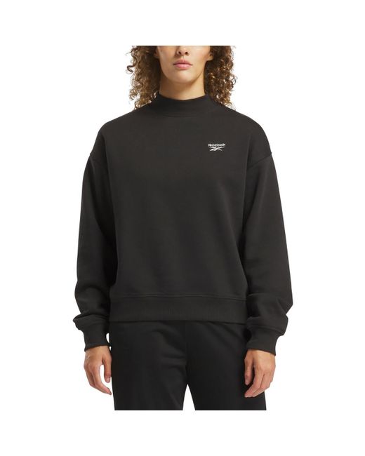 Reebok Black Logo Cotton Sweatshirt