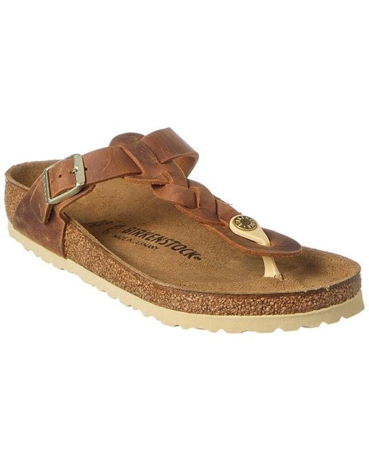 Birkenstock Brown Gizeh Leather Sandal