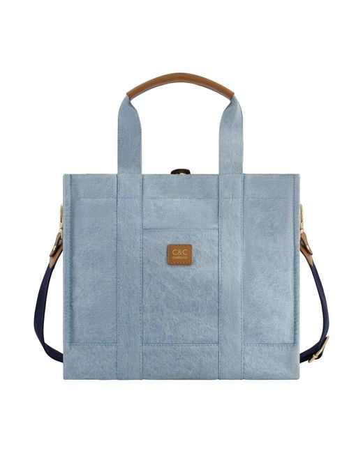 CC MEDIUM 37 BAG IN NAVY BLUE DENIM main image 0