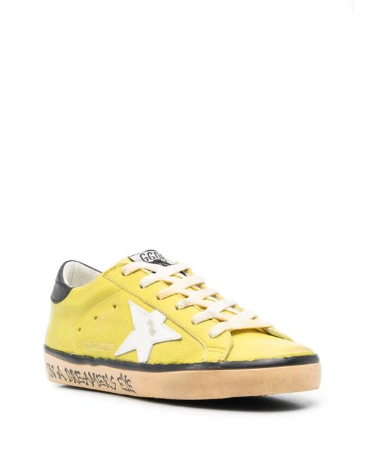 Golden Goose Deluxe Brand Yellow Super Star Sneakers In Citronelle/white/black